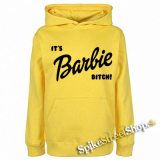 ITS BARBIE BITCH - Logo - žltá pánska mikina