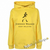 JOHNNIE WALKER - Keep Walking - žltá pánska mikina
