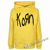 KORN - Original Logo - žltá pánska mikina