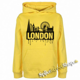 LONDON - žltá pánska mikina