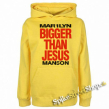 MARILYN MANSON - Bigger Than Jesus - žltá pánska mikina
