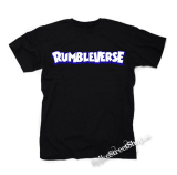 RUMBLEVERSE - Logo Blue White - čierne detské tričko