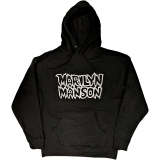 MARILYN MANSON - Classic Logo - čierna pánska mikina