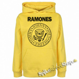 RAMONES - žltá pánska mikina