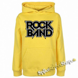 ROCK BAND - Logo - žltá pánska mikina