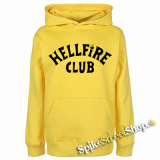 STRANGER THINGS - Hellfire Club - žltá pánska mikina