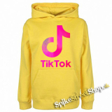 TIK TOK - Logo Rainbow - žltá pánska mikina