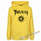 TRIVIUM - White Logo - žltá pánska mikina