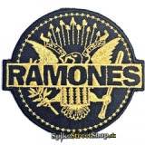 RAMONES - Gold Seal - nažehlovacia nášivka