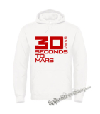 30 SECONDS TO MARS - Logo Red - biela pánska mikina