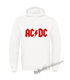 AC/DC - Red Logo - biela pánska mikina