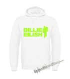 BILLIE EILISH - Logo And Stickman - biela pánska mikina