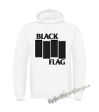 BLACK FLAG - Logo Crest - biela pánska mikina