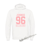 BLACKPINK - JENNIE 96 - Pink Number Years - biela pánska mikina