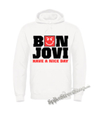 BON JOVI - Have A Nice Day - biela pánska mikina