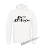 BRUCE DICKINSON - Logo - biela pánska mikina