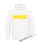 DEWALT - Yellow Logo - biela pánska mikina