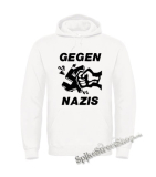 GEGEN NAZIS - biela pánska mikina