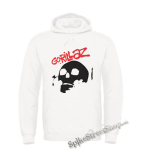 GORILLAZ - Skull - biela pánska mikina