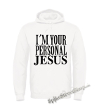 I'M YOUR PERSONAL JESUS - biela pánska mikina
