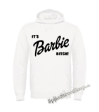 IT'S BARBIE BITCH - Logo - biela pánska mikina