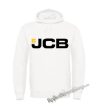 JCB - Logo - biela pánska mikina