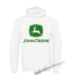 JOHN DEERE - Logo Green - biela pánska mikina