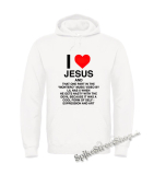 LIL NAS X - I Love Jesus - biela pánska mikina