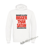 MARILYN MANSON - Bigger Than Satan - biela pánska mikina