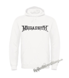 MEGADETH - Logo - biela pánska mikina