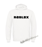 ROBLOX - Logo Symbol Black - biela pánska mikina