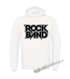 ROCK BAND - Logo - biela pánska mikina