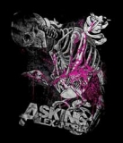 Samolepka ASKING ALEXANDRIA - Bones Black