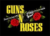 Samolepka GUNS N ROSES - Pištole a ružičky