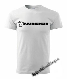 RAMMSTEIN - Logo - biele pánske tričko (-50%=VÝPREDAJ)