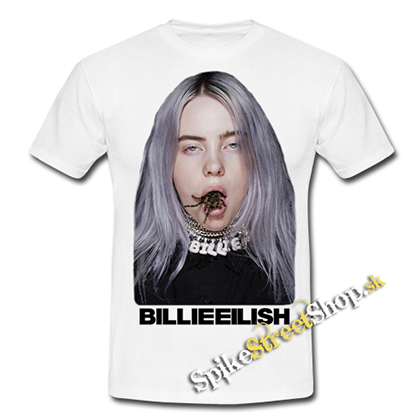 BILLIE EILISH - Spider Portrait - biele detské tričko (-60%=VÝPREDAJ)