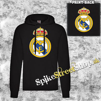 REAL MADRID CF - čierna pánska mikina (-50%=VÝPREDAJ)