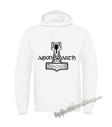 AMON AMARTH - Hammer Of Thor - biela pánska mikina (-50%=VÝPREDAJ)