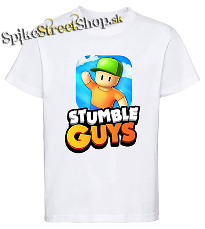 STUMBLE GUYS - Motive 1 - biele detské tričko (-60%=VÝPREDAJ)