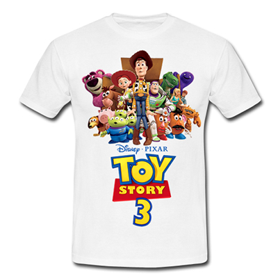 TOY STORY - Príbeh hračiek 3 - biele pánske tričko (-60%=VÝPREDAJ)