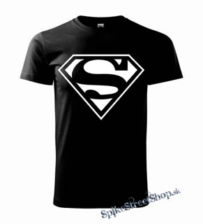 SUPERMAN - White Logo - pánske tričko (-50%=VÝPREDAJ)