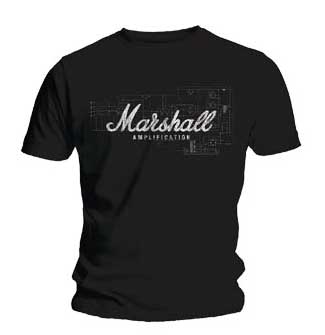 MARSHALL AMPS - Schematic Official - pánske tričko (-60%=VÝPREDAJ)