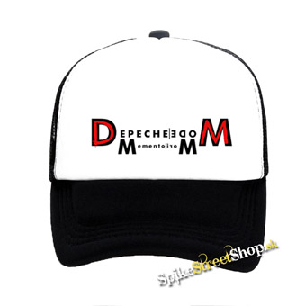 DEPECHE MODE - Memento Mori - čiernobiela sieťkovaná šiltovka model "Trucker" (-50%=VÝPREDAJ)