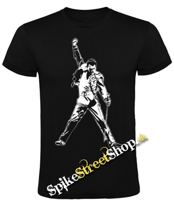 FREDDIE MERCURY - Portrait - čierne detské tričko (-60%=VÝPREDAJ)