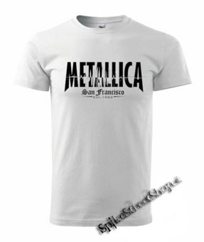 METALLICA - San Francisco - biele pánske tričko (-50%=VÝPREDAJ)