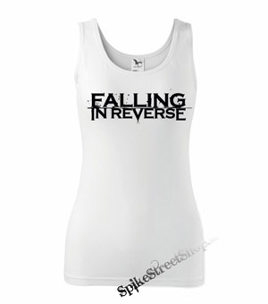 FALLING IN REVERSE - Logo - Ladies Vest Top - biele (-60%=Výpredaj)