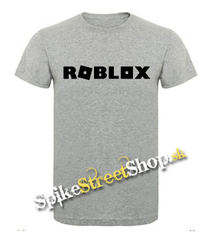 ROBLOX - Logo Symbol Black - šedé detské tričko (-70%=VÝPREDAJ)