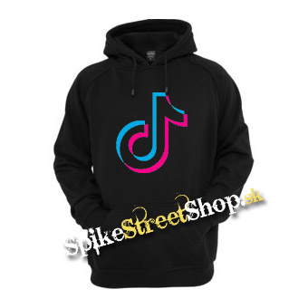 TIK TOK - Znak - čierna detská mikina (-80%=VÝPREDAJ)