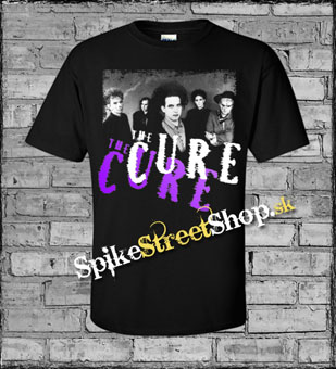 THE CURE - Band - čierne pánske tričko (-60%=VÝPREDAJ)