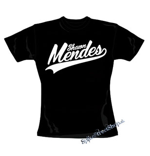 SHAWN MENDES - Logo - čierne dámske tričko (-90%=VÝPREDAJ)
